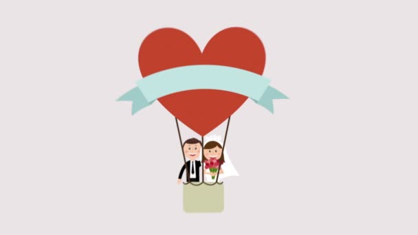 Conception d'invitation de mariage — Video