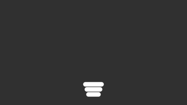 Bulb icon design — Stock Video