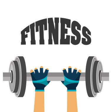 Fitness sağlıklı yaşam tarzı grafik tasarım