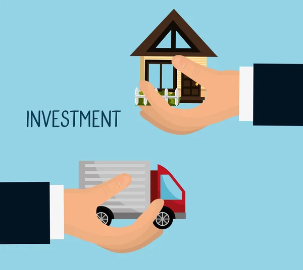 Investeringar i fastigheter business — Stock vektor