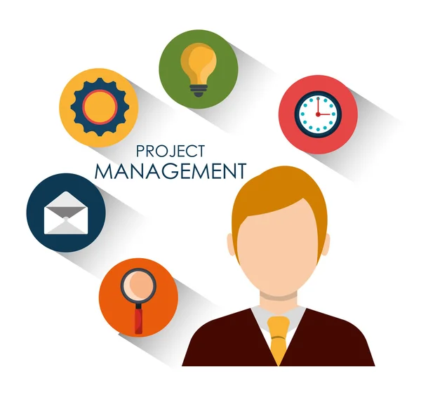 Business project management plan — Stock Vector