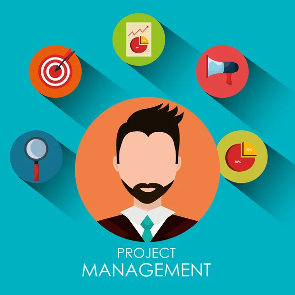 Plan de gestion de projet d'entreprise — Image vectorielle