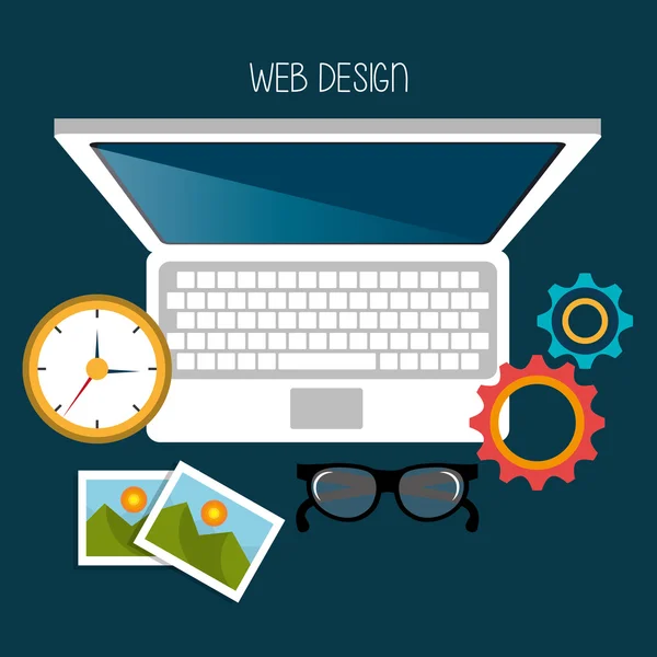 Desenvolvimento web design —  Vetores de Stock