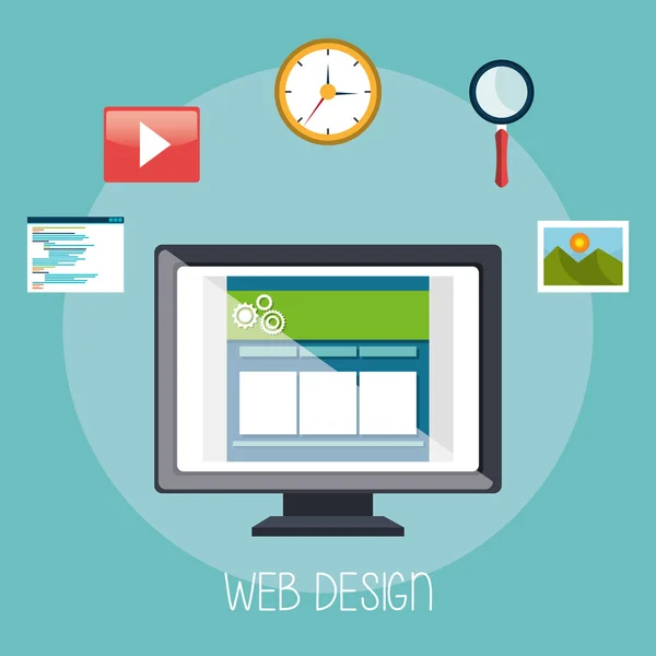 Web デザイン開発 — ストックベクタ