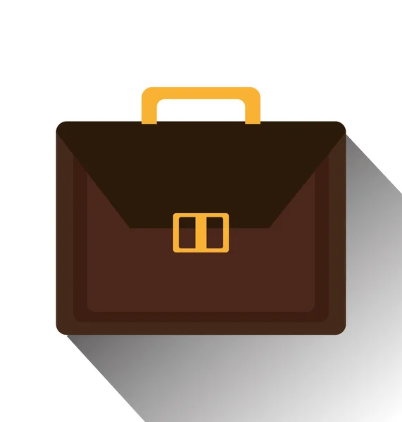 Isolated business briefcase icon — Stock Vector