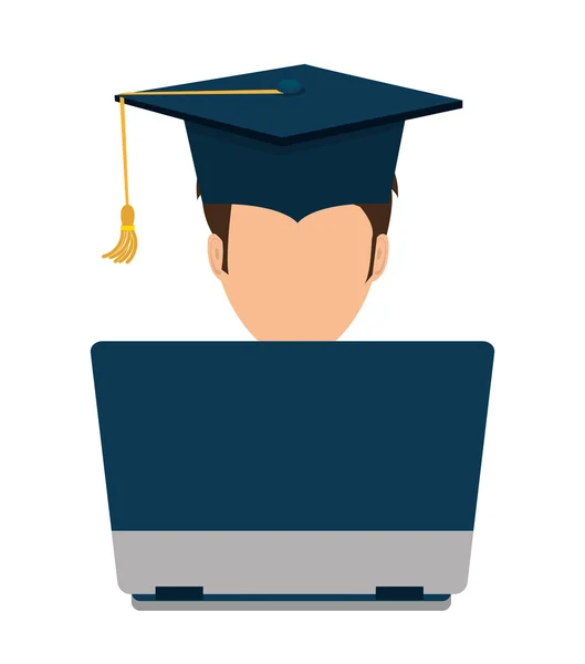 Apprentissage et éducation en ligne — Image vectorielle