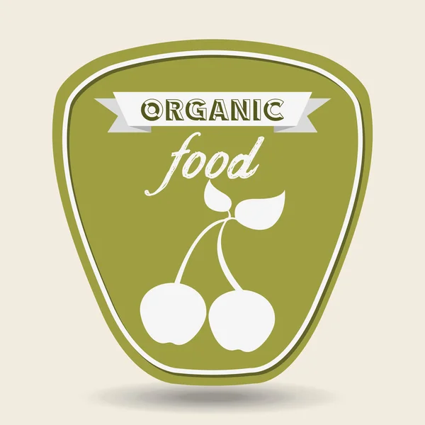 Design de produtos orgânicos e frescos —  Vetores de Stock