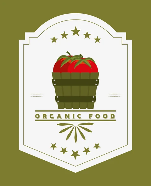 Organic and fresh product design — Stock Vector