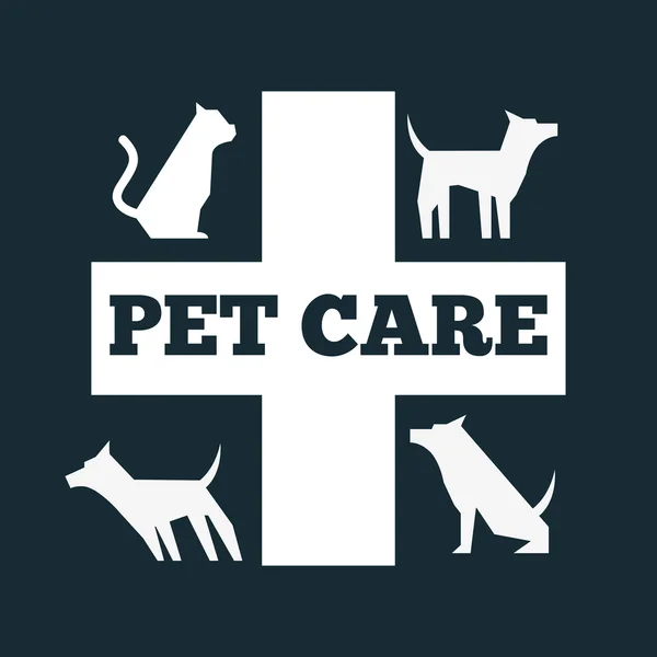 Projeto do cuidado do animal — Vetor de Stock