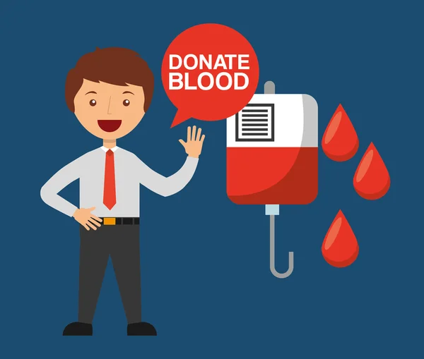 捐赠血液设计 — 图库矢量图片