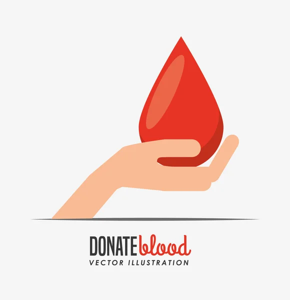 Doar sangue design — Vetor de Stock