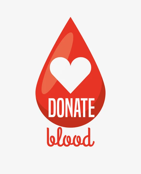 रक्त डिजाइन दान करें — स्टॉक वेक्टर