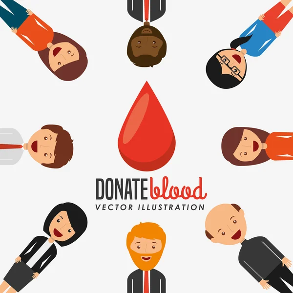 Oddania krwi projekt — Wektor stockowy