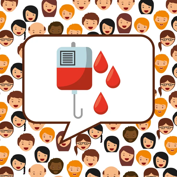 Oddania krwi projekt — Wektor stockowy