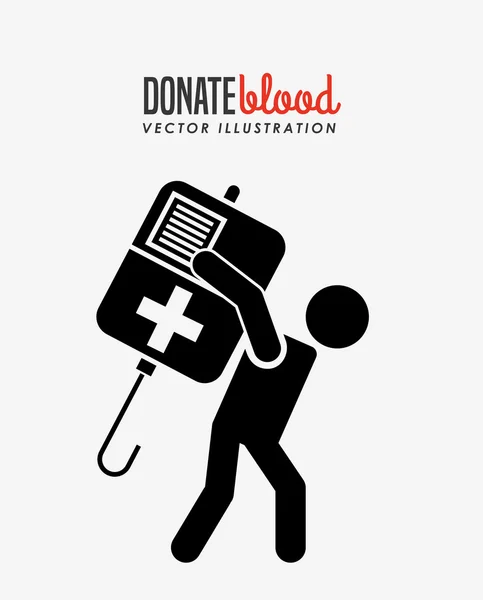 Δωρίσουν αίμα σχεδιασμού — Διανυσματικό Αρχείο