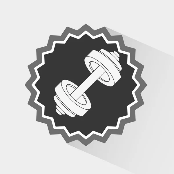 Design club de fitness — Image vectorielle