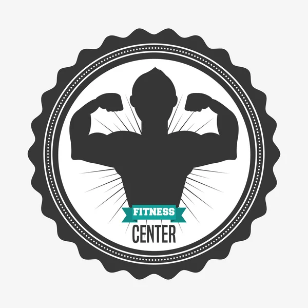 Diseño del gimnasio — Vector de stock