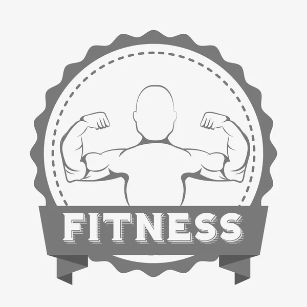 Design club de fitness — Image vectorielle