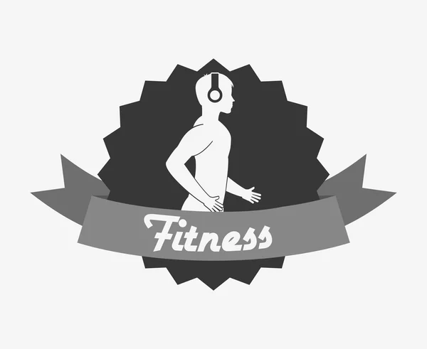 Fitness club designu — Stockový vektor