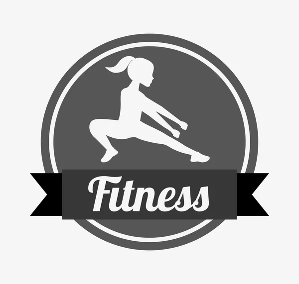 Design club de fitness — Image vectorielle
