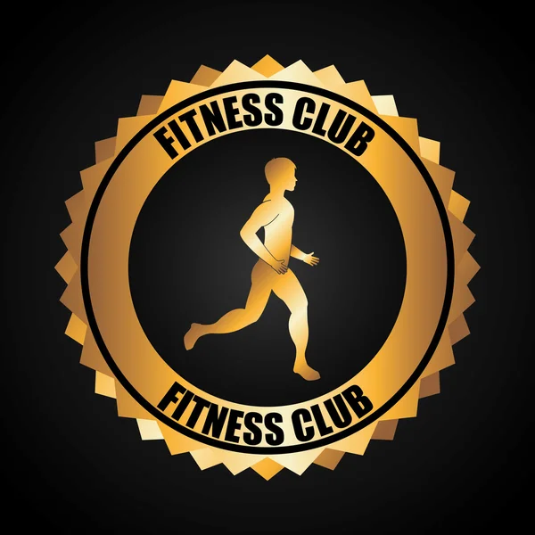 Design club de fitness — Image vectorielle