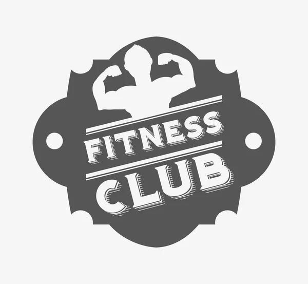 Fitness club designu — Stockový vektor