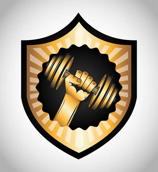 Fitness kulübü tasarımı — Stok Vektör