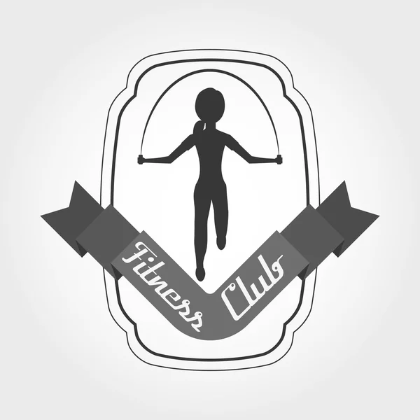 Fitness club designu — Stockový vektor