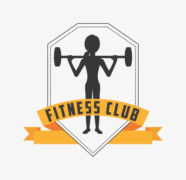 Fitness club designu — Stockový vektor