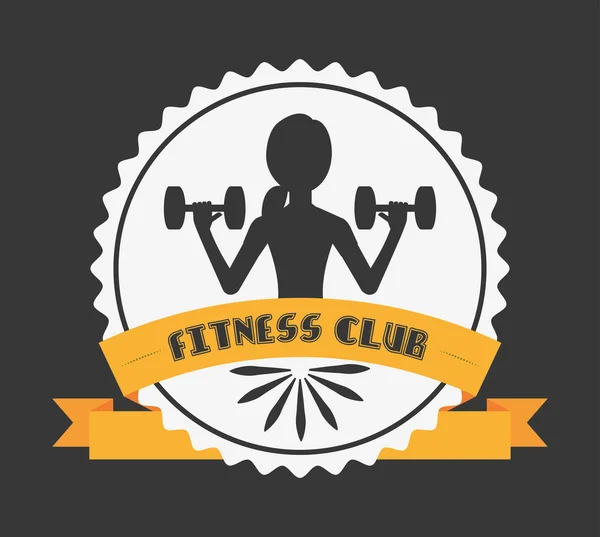 Fitness club design — Stock vektor