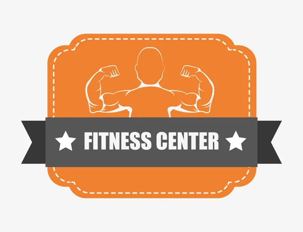 Design club de fitness — Image vectorielle