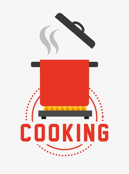 Concepto de cocina diseño — Vector de stock