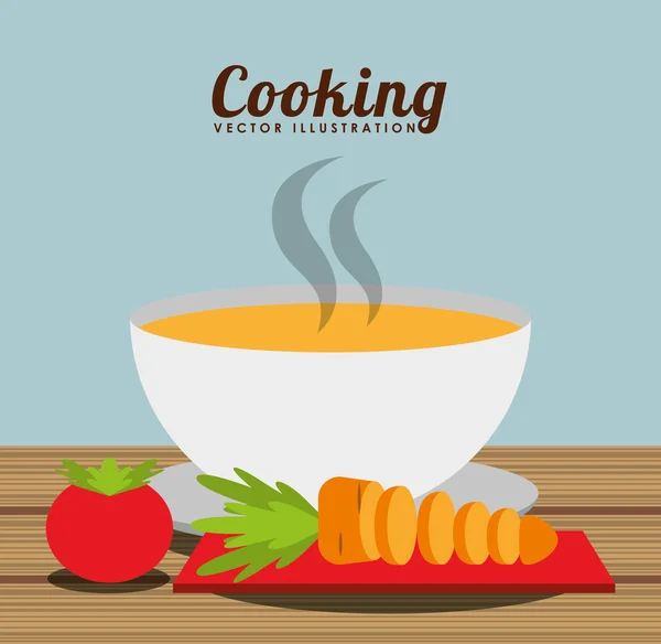 Concepto de cocina diseño — Vector de stock