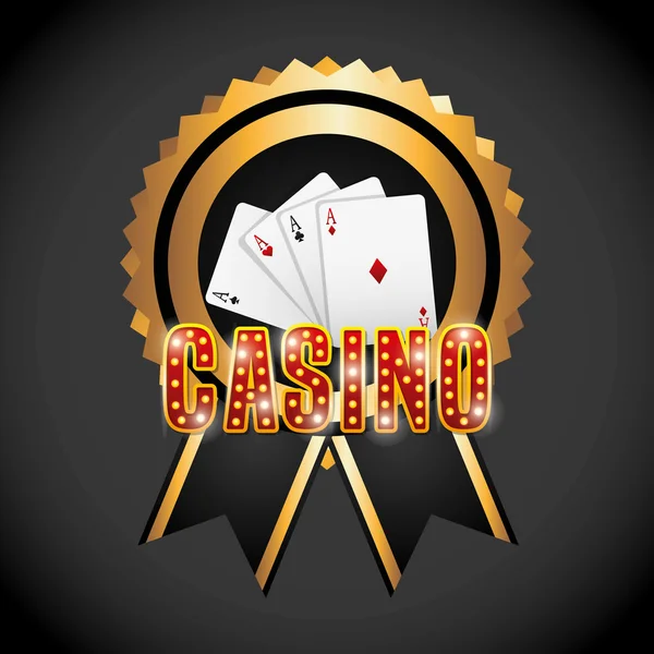 Casino spel design — Stock vektor