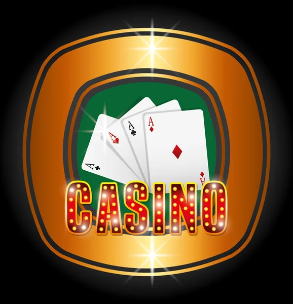 Casino spel design — Stock vektor