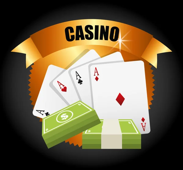 Casino spel design — Stock vektor