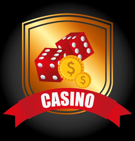 Casino spel design — Stock vektor