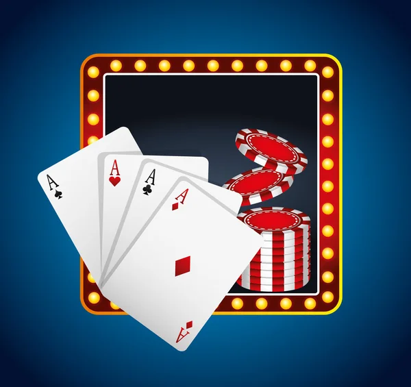 Casino spel design — Stock vektor