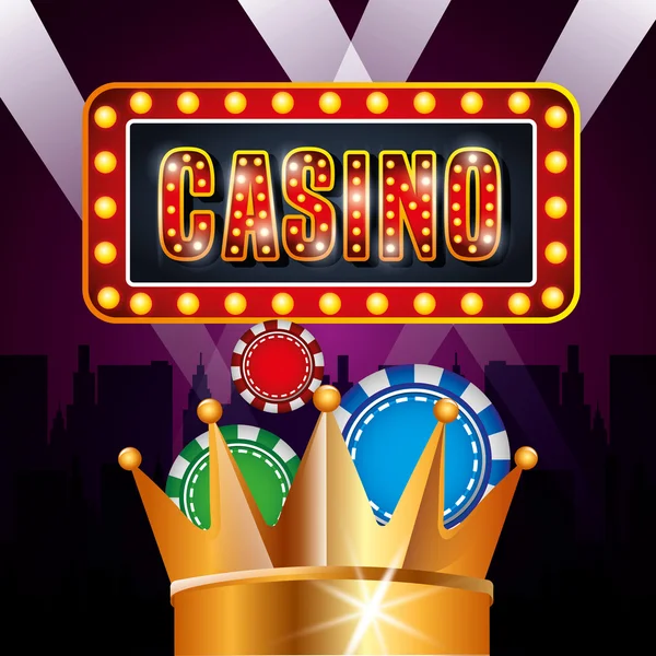 Casino játékok tervezése — Stock Vector