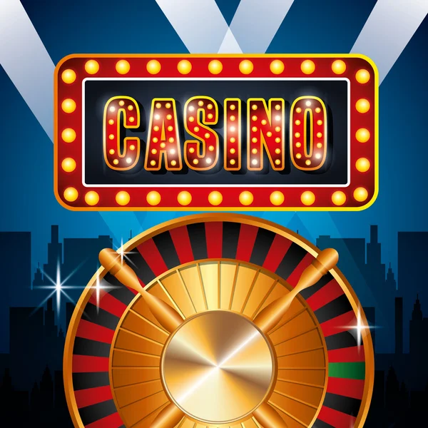 Casino spel design — Stock vektor