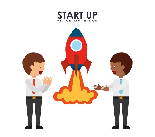 Start up design — Stock Vector