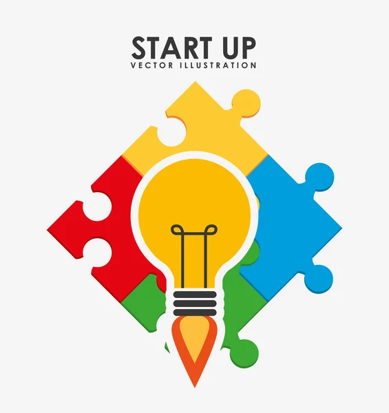 Start-up-Design — Stockvektor