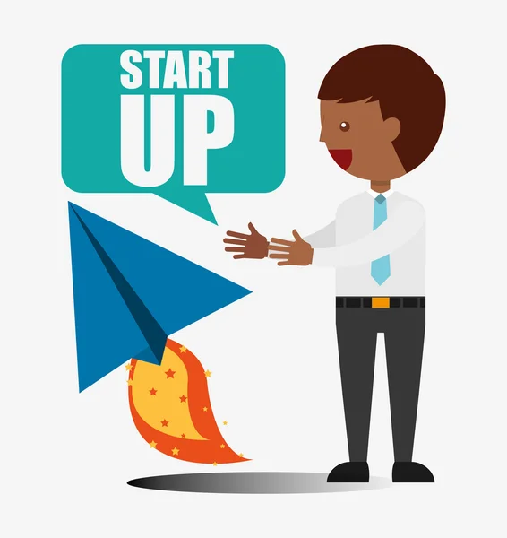 Start up design — Stock Vector