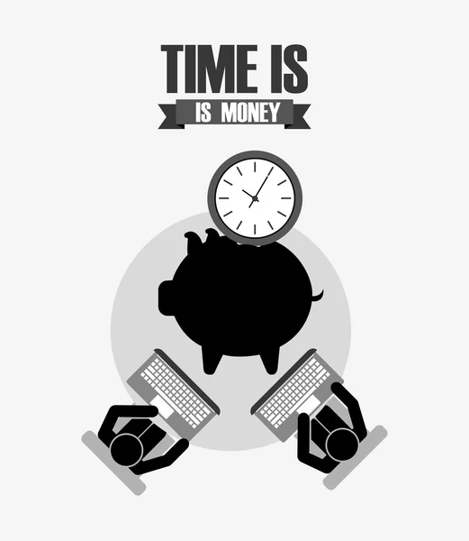 Time is money design — Stock Vector