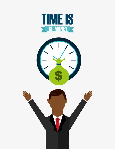 Time is money design — Stock Vector