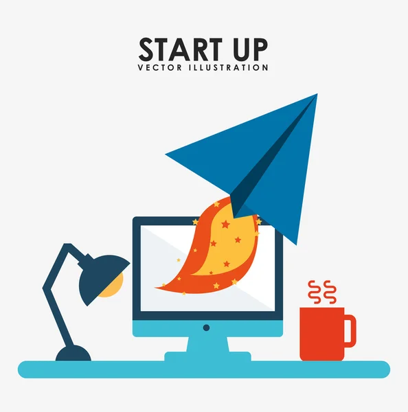 Start ontwerp — Stockvector