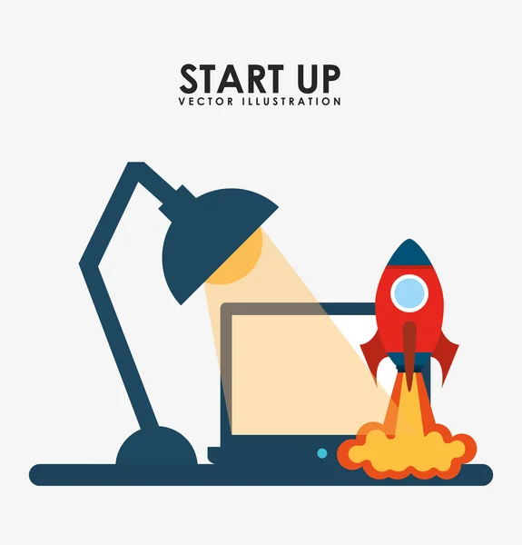 Start up design — Stock Vector
