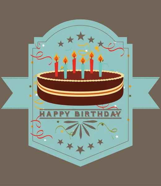 Feliz cumpleaños diseño Ilustración de stock