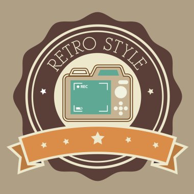 Fotoğraf ve fotoğraf makinesi retro vintage tasarım