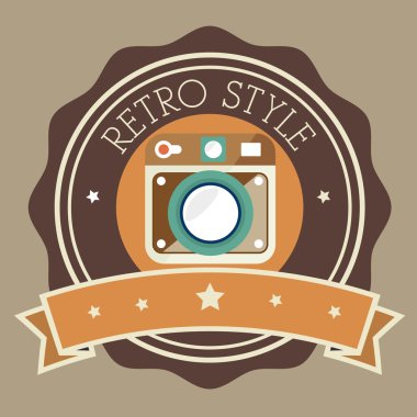 Fotoğraf ve fotoğraf makinesi retro vintage tasarım